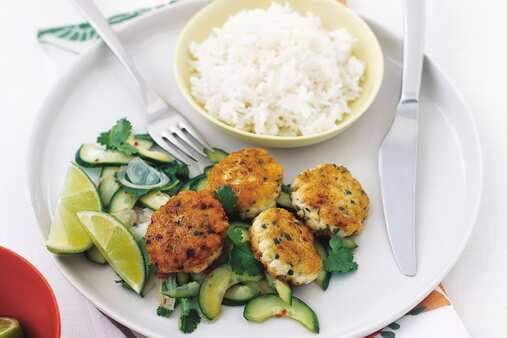 Thai Fish Cakes With Pickled Cucumber