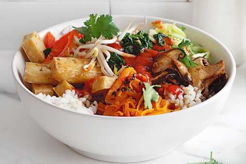 Tofu Bibimbap-Korean 'Mixed Rice'