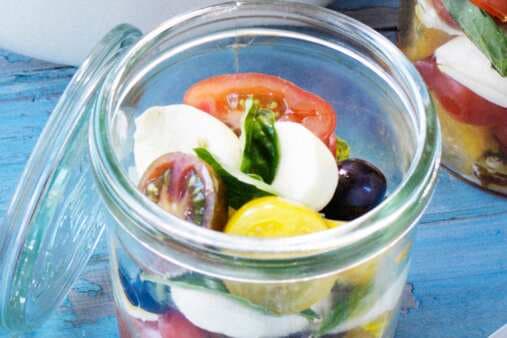 Tomato Bocconcini And Olive Salad