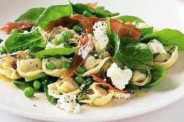 Tortellini Salad With Crispy Prosciutto And Spinach