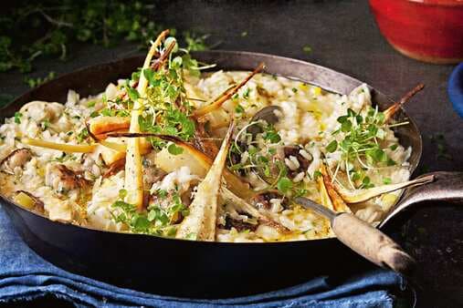 Truffle Parsnip & Sausage Risotto