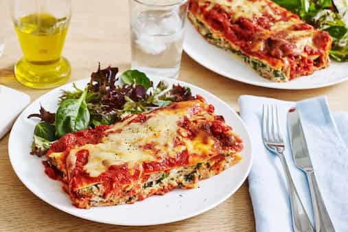 Tuna Ricotta And Spinach Cannelloni