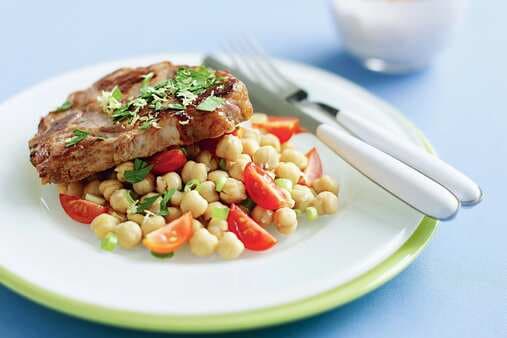 Veal With Gremolata And Garlic Chickpeas