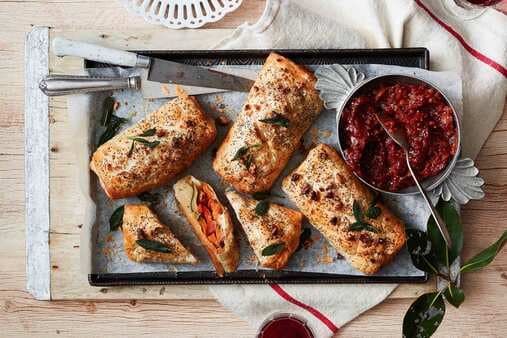 Vegetarian Strudels With Tomato And Fig Chutney