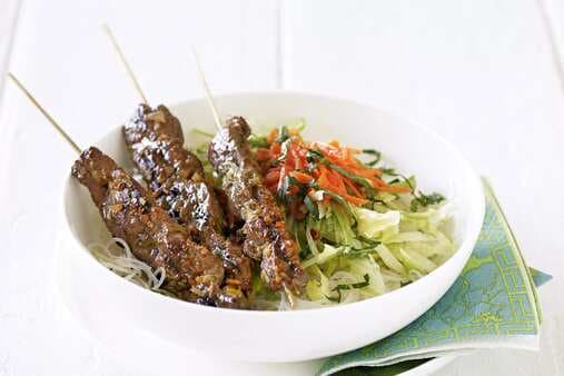 Vietnamese Beef Skewers With Vermicelli Salad