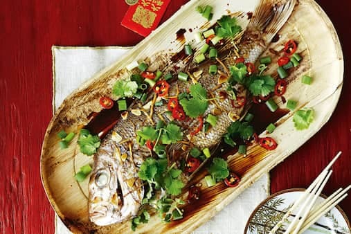 Whole Snapper With Garlic And Ginger