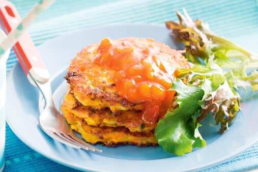 Zucchini Carrot And Cheddar Fritters
