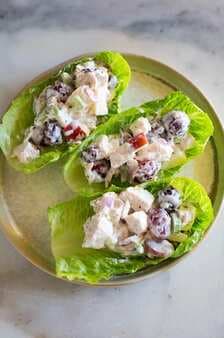 Greek Yogurt Chicken Salad Lettuce Wraps