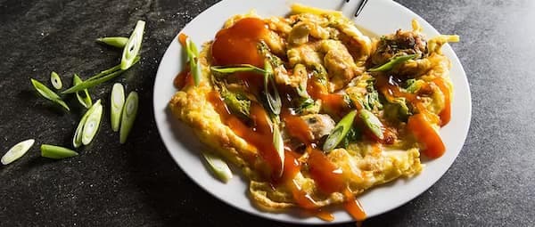 Taiwanese Oyster Omelet