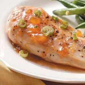 Apricot Glazed Chicken For Two