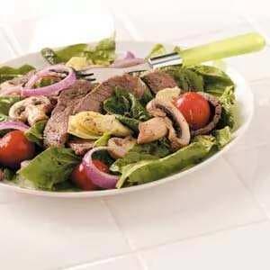 Artichoke Grilled Steak Salad