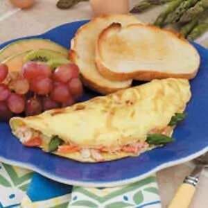 Asparagus Crab Omelets