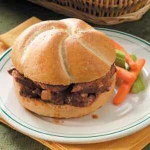 Baked Barbecued Beef Sandwiches