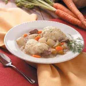 Beef Stew With Dilly Dumplings