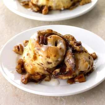 Bourbon-Soaked Bacon And Ginger Cinnamon Rolls