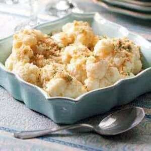 Cauliflower With Buttered Crumbs