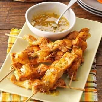 Chicken Skewers With Sweet & Spicy Marmalade