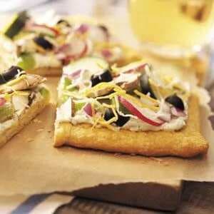 Cold Vegetable Pizza