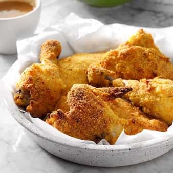 Cornmeal Oven-Fried Chicken