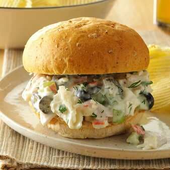 Dilled Seafood Salad Sandwiches