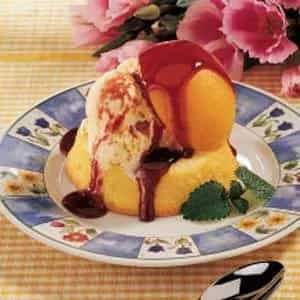 Easy Peach Melba Dessert