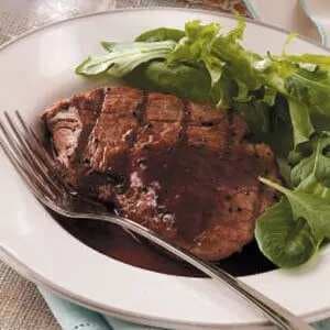 Filet Mignon With Red Wine Sauce