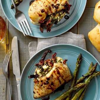 Goat Cheese and Spinach Stuffed Chicken