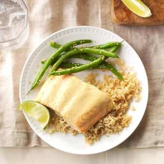 Green Curry Salmon with Green Beans
