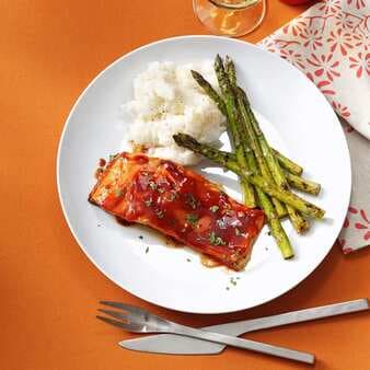 Grilled Barbecued Salmon