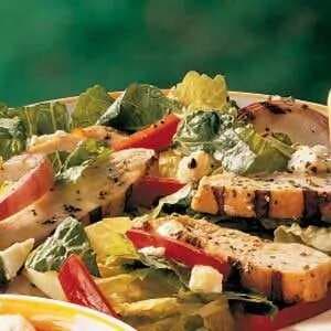 Grilled Chicken Salad With Warm Mustard Dressing