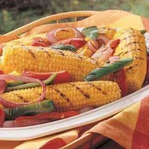 Grilled Corn And Peppers