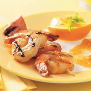 Grilled Shrimp with Apricot Sauce