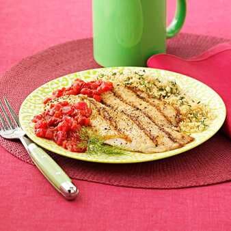 Grilled Tilapia With Raspberry Chipotle Chutney