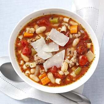Italian Sausage Minestrone For Two