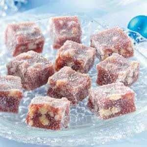 Jellied Cranberry Nut Candies