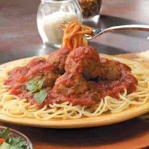 Meatballs With Spaghetti Sauce