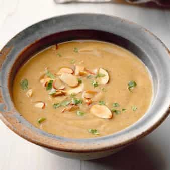 Moroccan Cauliflower and Almond Soup