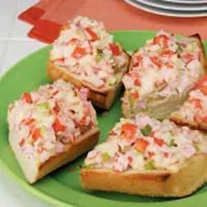 Open-Faced Crab Salad Sandwiches