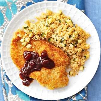 Pan-Fried Chicken With Hoisin Cranberry Sauce
