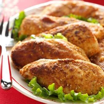 Pecan And Sesame Seed-Crusted Chicken