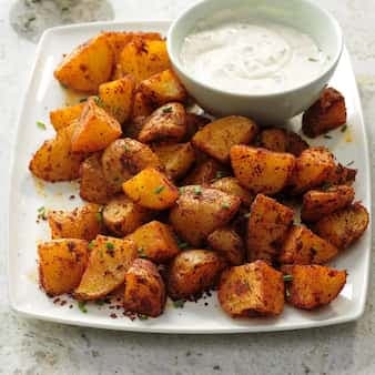 Spicy Potatoes With Garlic Aioli
