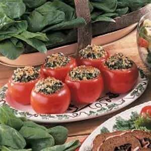 Spinach-Stuffed Tomatoes