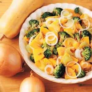 Squash and Broccoli Stir-Fry