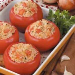 Stuffed Tomatoes With Rice