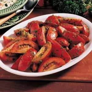 Tomatoes with Parsley Pesto