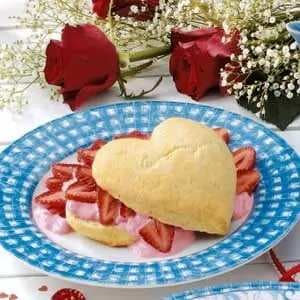 Valentine Strawberry Shortcake