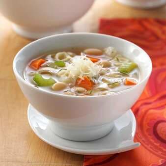 White Bean Soup With Rosemary & Parmesan