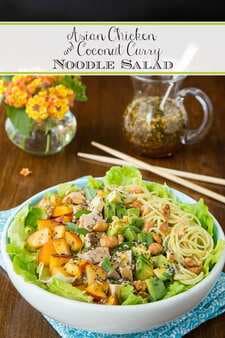 Asian Chicken And Coconut Curry Noodle Salad
