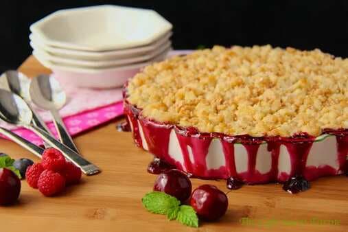 Summer Cherry-Berry Cobbler W/Toffee-Streusel Topping
