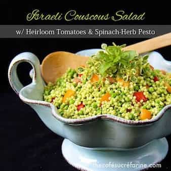 Israeli Couscous Salad With Heirloom Tomatoes